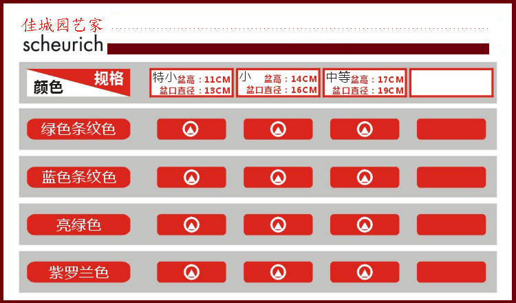 德国进口高档陶瓷花盆雪瑞奇820系列花盆